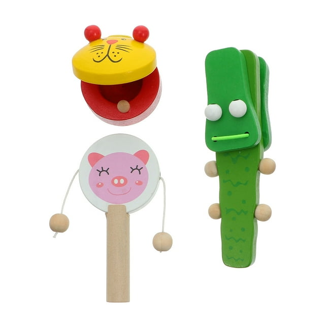 MasteelfCA 3pcs Exquisite Castanets Toys Funny Percussion Instruments Useful Toys