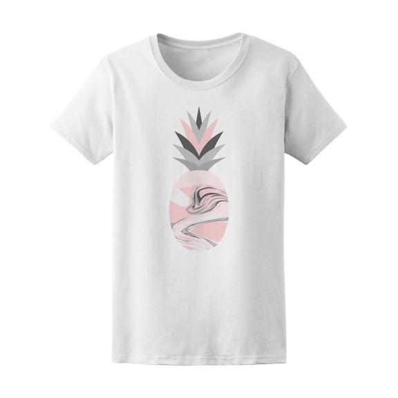 Pastel Pineapple Marble Texture Tee Women's -Image by Shutterstock