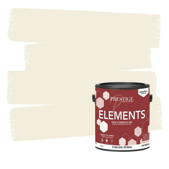 Prestige Paints Elements Interior Paint and Primer in One, Eggshell, 1 Gallon, Off White