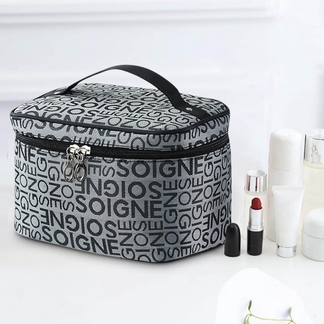 Puntoco nueva bolsa de maquillaje de gran capacidad portátil de moda linda bolsa de lavado para mujer bolsa de viaje bolsa de almacenamiento, almacenamiento en el hogar
