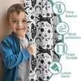 thumbnail image 3 of Blackout Kids Curtains,White Planet Cat Feather Pattern Childrens Insulated Curtains Set Of 2,Bedroom Essentials,Toddler Room Decor 42x84in(106x213cm), 3 of 5