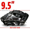 thumbnail image 3 of Franklin Sports RTP Youth Teeball Glove, 9.5 in, Black/White, Right Hand Throw, 3 of 7