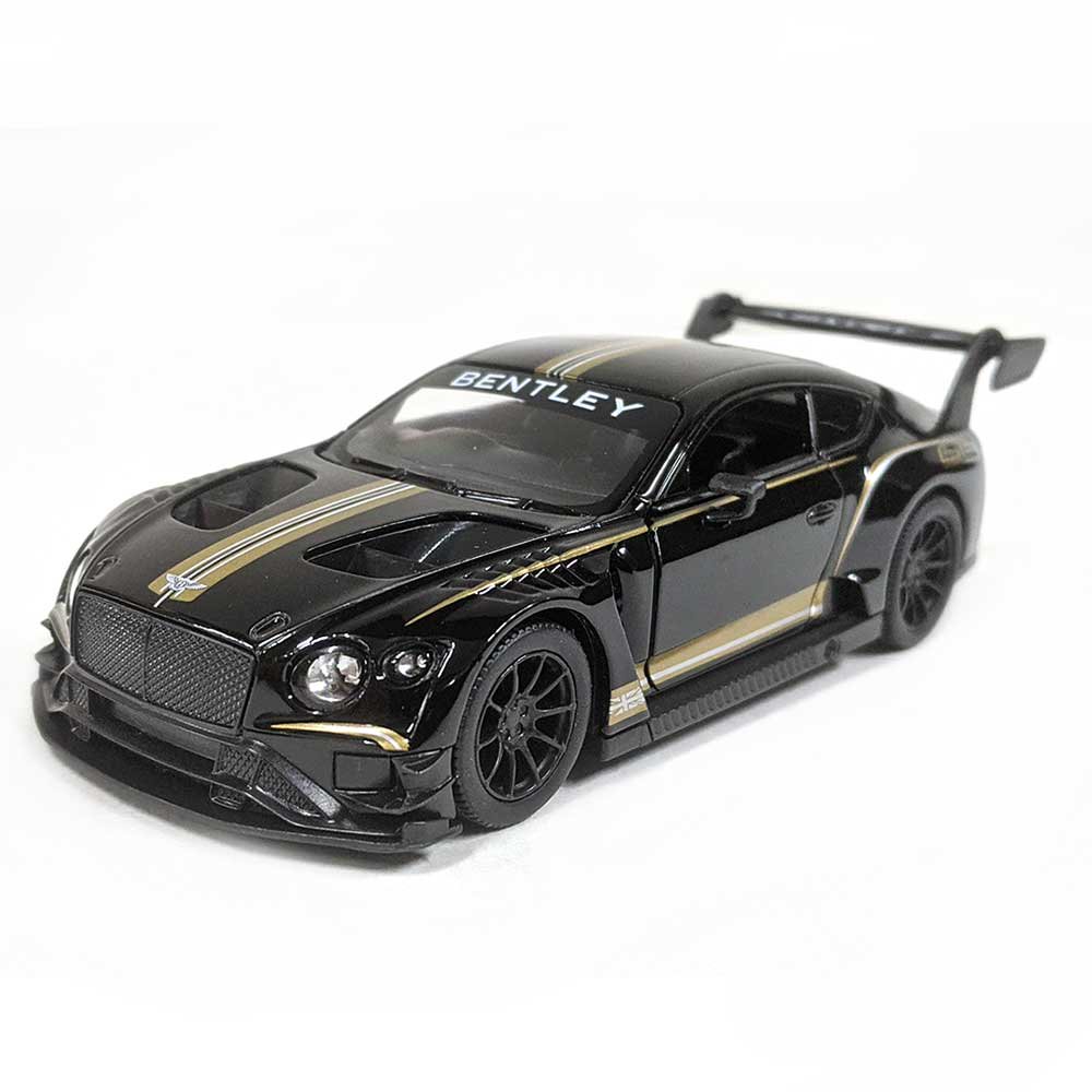 5" Diecast Bentley Continental GT3 (Black) 1/38 Scale