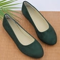 thumbnail image 6 of WHLBF Womens Shoes Round Toe Casual Plus Size Loafers Solid Color Closed Toe Flat Soft Sole Size 7, 6 of 9