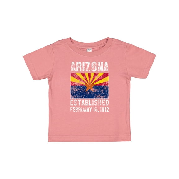 Inktastic Established February 14, 1912 Arizona Flag Boys or Girls Baby T-Shirt