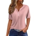 thumbnail image 1 of Blusa gráfica de manga corta para mujer: sudadera con estampado geométrico, cuello redondo, top informal elegante para salidas de verano y regalos., 1 of 5