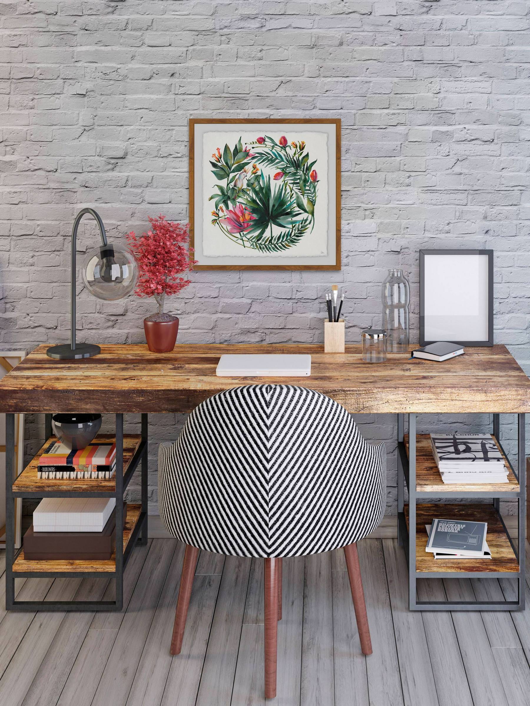 Fanciful Foliage Framed Painting Print