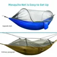 thumbnail image 5 of 2023 Camping Hammock with Mosquito Net Pop-Up Light Portable Outdoor Parachute Hammocks Swing Sleeping Hammock Camping Stuff, 5 of 10