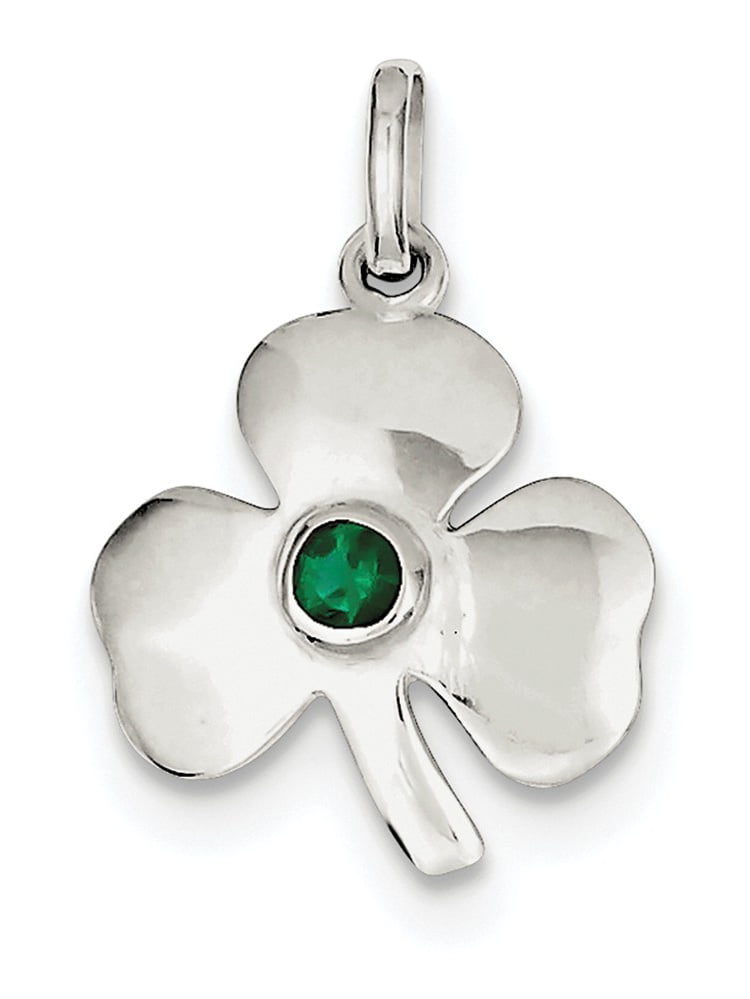 Gold-Tone Sterling Silver Mio Memento & Green Enamel Flower Bead Slide Charm