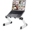 RAINBEAN Adjustable Laptop Stand Table for Office Lap Desk MacBook Lift Bracket Home Bed Tray