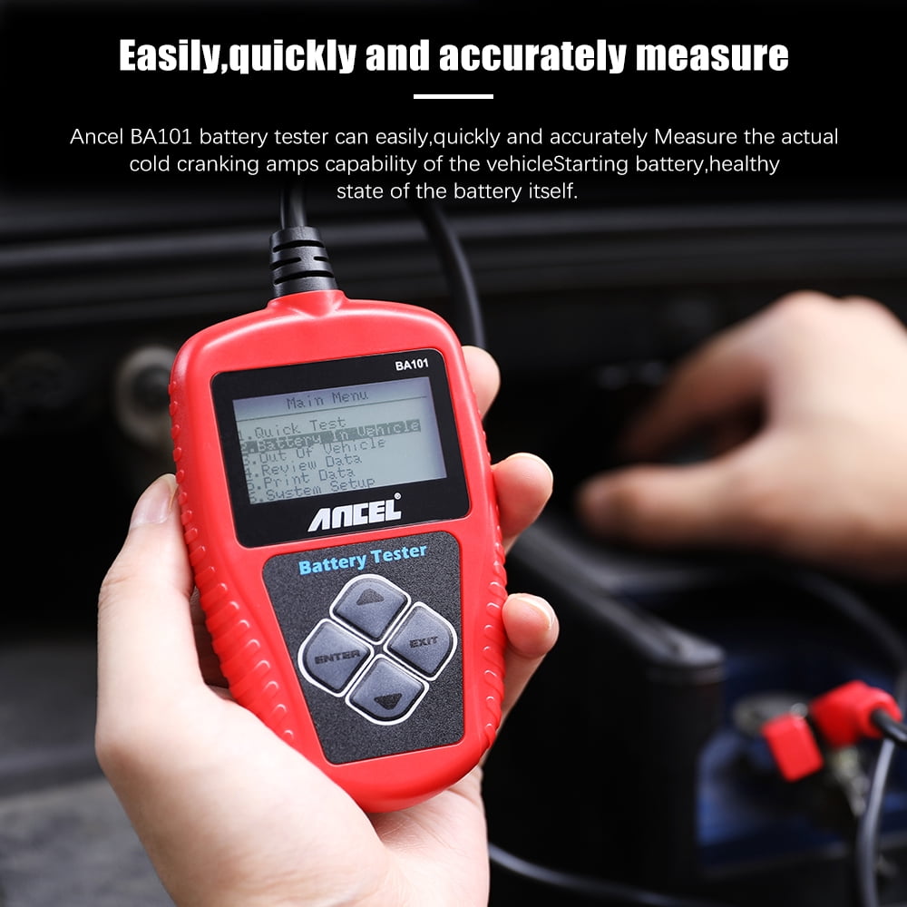 ANCEL BA10 Testeur de Batterie 12V Voiture Batterie Analyseur de