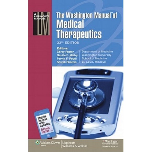 The Washington Manual of Medical Therapeutics (Lippincott Manual Series (Formerly Known as the Spiral Manual Series))
