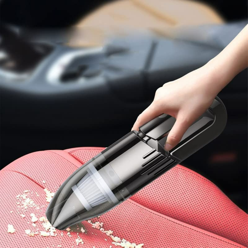 Portable Vacuum Cleaner for Car, Rechargeable Car Vacuum Cleaner Wireless with 3 Attachments, Dry & Wet Suction| 6000PA Powerful Suction, 120W Motor, 2000 mAh Battery