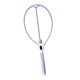 thumbnail image 4 of Raqueta de tenis para principiantes, resistente, para mejorar el swing y como ayuda de entrenamiento portátil. Blanco púrpura, 4 of 9