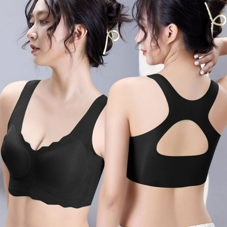 

UoCefik Womens Seamless Sports Bras Racerback Comfort Wireless Bras for Women Push Up Sports Bra