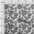 thumbnail image 2 of oneOone Velvet Gray Fabric Floral Retro Quilting Supplies Print Sewing Fabric By The Yard 58 Inch Wide, 2 of 5