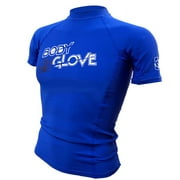 Body Glove S/A Youth Fitted Basic Lycra Athletic Rash Guards, Unisex, Blue, Juniors 14