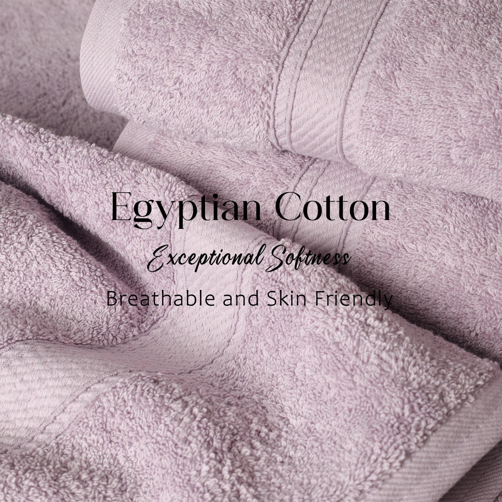 Superior Madeline Egyptian Cotton Ultra-Plush 12-Piece Towel Set, Purple