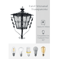thumbnail image 3 of Farol Artesanal La Carreta Transparente Pared, 3 of 5