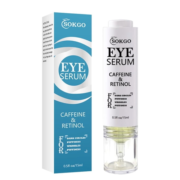 Suero para ojos con cafeína Suero reafirmante para ojos con retinol para ojeras e hinchazón Suero para ojos antienvejecimiento con vitamina E hialurónica Suaviza las líneas finas e hidrata el área de