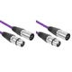 thumbnail image 1 of Cable XLR 3 Pines A Micrófono Blindado 1m Color Morado, 1 of 8