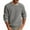 Grey, variant on Vividxx Sweatshirts For Men Fall Winter Casual Brushed Crew Neck Long Sleeve Base Shirt Top Loose-Fit Sweatshirts Fashion