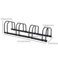 thumbnail image 2 of HOMCOM 4-Bike Bicycle Floor Parking Rack Cycling Storage Stand Black, 2 of 9