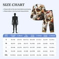 thumbnail image 4 of Hirioo Rose Floral Skull for Men's Pajama Sets 2 Piece Pjs Men's Long-Sleeved Pajama Set Button Down Sleepwear,S-XXL-Large, 4 of 7