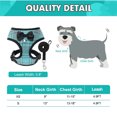 thumbnail image 2 of PUPTECK Small Dog Harness and Leash Set, Soft A-line Chest Strap with Bowite Bell, No Pull Dog Harness for Small Dogs Puppies, 2 of 7