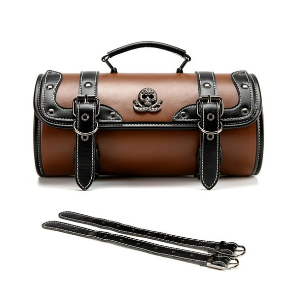 PU Motorcycle Tool Bag with Ample Space Stylish Motorcycle Handlebar Tool Pouches for Daily Essential