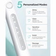 thumbnail image 3 of Fairywill Electric Toothbrush Water Flosser Combo, 5 Modes 4 Brush Heads for Toothbrush, 300ML Cordless Oral Irrigator for Floss, White, 3 of 11
