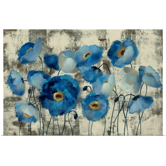 GBC | "Aquamarine Floral" Art Print - 36x24