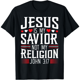 thumbnail image 1 of Jesus Christian Faith Pray God Religious T-Shirt Men Fashion Clothing Tee, 1 of 5