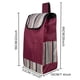 thumbnail image 5 of Sonducket Bolsa de repuesto resistente para carrito de compras, experiencia de compra, bolsa de compras de tela Oxford duradera Envolturas para manijas de equipaje Vino rojo, 5 of 6