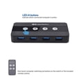 thumbnail image 5 of Cable Matters 4 Port USB 3.0 Switch Hub USB Sharing Switch for 4 Computers and USB Peripherals - Button or Wireless Remote Control Swapping - Includes USB-C Adapter for USB-C and Thunderbolt 3, 5 of 8