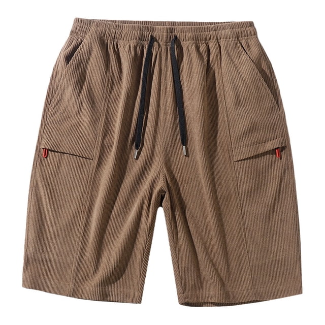 Xdzjlr Running Shorts For Men,Corduroy Workwear With Oversized Comfortable Running Shorts For Men