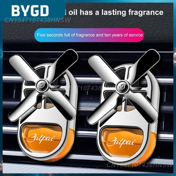 Mini Car Tuyere Aromatherapy 360 Degrees Rotating Propeller Outlet Fragrance Car Creative Abs Material Air Fresheners03China He Qiyong unisex