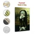 thumbnail image 2 of Lustiges Squidward AS Mona Lisa Cartoon Print Photo Art Painting Canvas Poster Home Decorative Bedroom Modern Decor Posters Gifts 16x24inch(40x60cm), 2 of 6