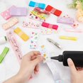 thumbnail image 4 of 125Pcs Ribbon Hair Bows DIY Making Kit for Beginners Pearls Hair Bows Making Kit Colorful Ribbon Fabric Pre Cut with Clips for Women Handmade Gift DIY Hair Accessories Mixed Color, 4 of 7