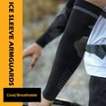 thumbnail image 2 of UV Hommes Femmes Protection Solaire Manches Rafraîchissantes pour Bras Cyclisme Sports Extérieurs J6, 2 of 8