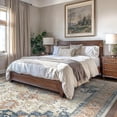 thumbnail image 2 of KUETH Modern 5x7 Area Rugs for Living Room, Non Slip Machine Washable Retro Rugs, Low Pile Chenille Print Rug for Bedroom, Dining Room, Home Office, 2 of 7