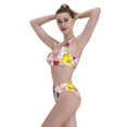 thumbnail image 6 of Picia Butterflies and Vintage Women's High Waisted Bikini Scoop Neck Swimsuit Two Pieces Bathing Suit-, 6 of 8