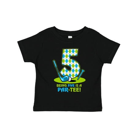 

Inktastic Golf Par-Tee 5th Birthday Gift Toddler Boy Girl T-Shirt