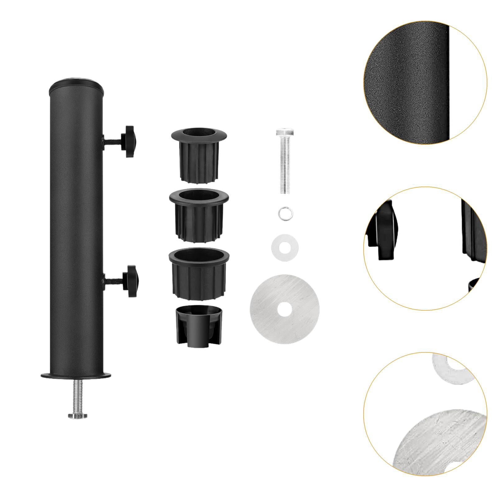 Bothyi Umbrella Stand Tube Black Marble Flag Pole Stake for Beach Lawn Summer Beach