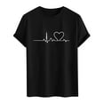 thumbnail image 2 of Ceisia Men's Casual Heart-Printed Short Sleeve Crew Neck Gift T-Shirt, 2 of 4