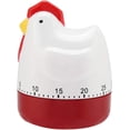 thumbnail image 5 of Temporizador de Pollo, Reloj Despertador Mecánico de Cocina, Diseño Encantador de Gallina, Material ABS, Temporizador para Decoración del Hogar, 5 of 5