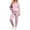 Light pink -AQ27, variant on Dwellite Womens 2 Piece Lounge Sweatsuit Fall Fashion Matching Sweat Sets Oversized Fall Hoodies & Baggy Jogger Sweatpants Fashion 2026 Outfits Blue L