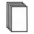 thumbnail image 1 of Uxcell 4Pcs Soporte de señal magnético autoadhesivo para pared, marco de exhibición de 11"x17" para montaje en pared en casa, negro, 1 of 7