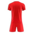 thumbnail image 6 of Boys 2 Piece Athletic Soccer Jersey Sport Team Soccer Uniforms with Shorts Shirt 2026 Red 2XS, 6 of 6