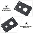 thumbnail image 3 of DEEPCRAFF 4Pcs Speaker Back Panel Iron Plate Black Spray Painted Binding Post Mount Plate, 3 of 5